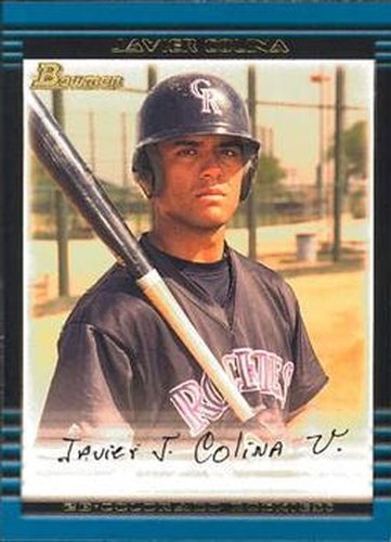 #164 Javier Colina - Colorado Rockies - 2002 Bowman Baseball