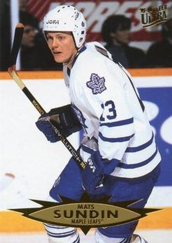 #164 Mats Sundin - Toronto Maple Leafs - 1995-96 Ultra Hockey