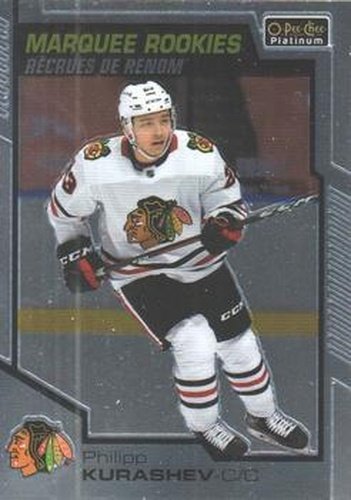 #164 Philipp Kurashev - Chicago Blackhawks - 2020-21 O-Pee-Chee Platinum Hockey