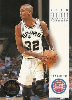 #164 Sean Elliott - Detroit Pistons - 1993-94 SkyBox Premium Basketball
