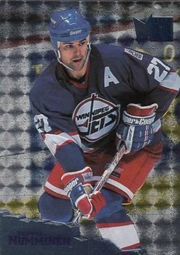 #164 Teppo Numminen - Winnipeg Jets - 1995-96 Metal Hockey