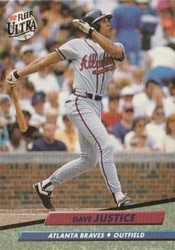 #164 Dave Justice - Atlanta Braves - 1992 Ultra Baseball