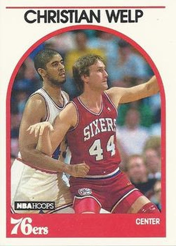 #164 Christian Welp - Philadelphia 76ers - 1989-90 Hoops Basketball