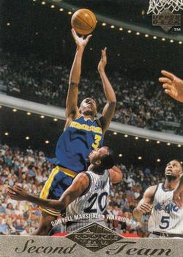 #164 Donyell Marshall - Golden State Warriors - 1995-96 Upper Deck Basketball