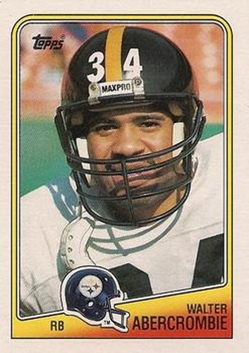 #164 Walter Abercrombie - Pittsburgh Steelers - 1988 Topps Football