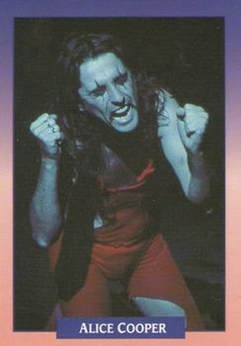#165 Alice Cooper / Checklist - 1991 Brockum Rock Cards