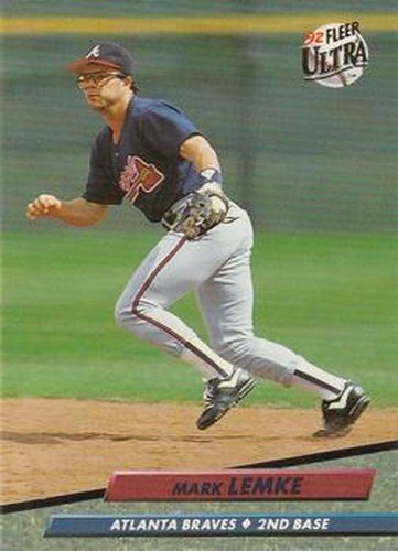 165 Mark Lemke - Atlanta Braves - 1992 Ultra Baseball – Isolated Cards