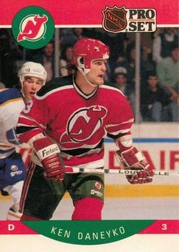 #165 Ken Daneyko - New Jersey Devils - 1990-91 Pro Set Hockey