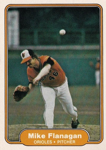 #165 Mike Flanagan - Baltimore Orioles - 1982 Fleer Baseball