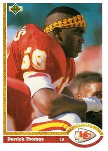 #165 Derrick Thomas - Kansas City Chiefs - 1991 Upper Deck Football