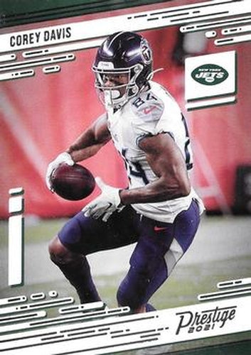 #165 Corey Davis - New York Jets - 2021 Panini Prestige Football