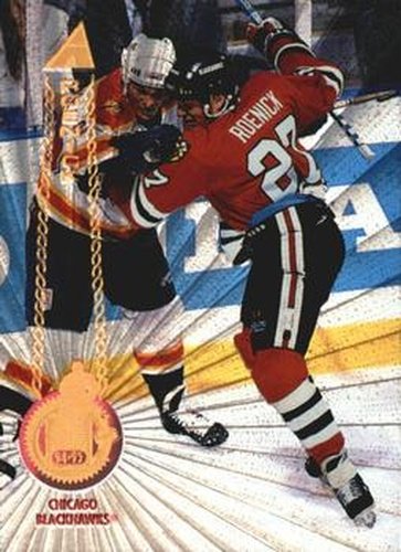 #165 Jeremy Roenick - Chicago Blackhawks - 1994-95 Pinnacle Hockey - Rink Collection