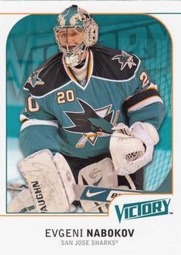 #165 Evgeni Nabokov - San Jose Sharks - 2009-10 Upper Deck Victory Hockey