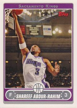 #165 Shareef Abdur-Rahim - Sacramento Kings - 2006-07 Topps Basketball