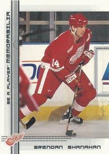 #165 Brendan Shanahan - Detroit Red Wings - 2000-01 Be a Player Memorabilia Hockey