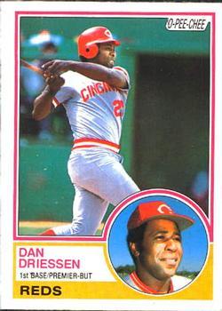 #165 Dan Driessen - Cincinnati Reds - 1983 O-Pee-Chee Baseball