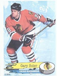 #165 Gary Suter - Chicago Blackhawks - 1995-96 Panini Hockey Stickers