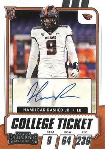 #165 Hamilcar Rashed Jr. - Oregon State Beavers - 2021 Panini Contenders Draft Picks Football