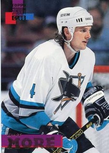 #165 Jay More - San Jose Sharks - 1994-95 Stadium Club Hockey