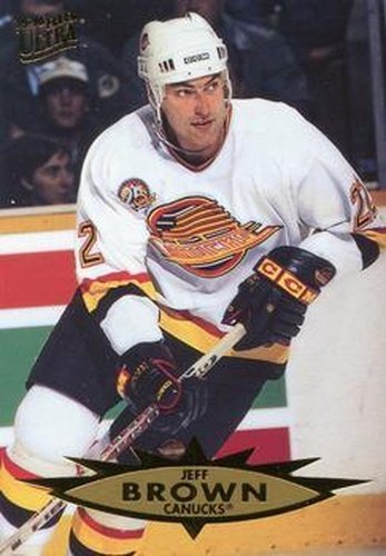 #165 Jeff Brown - Vancouver Canucks - 1995-96 Ultra Hockey