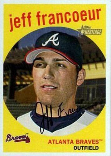 #165 Jeff Francoeur - Atlanta Braves - 2008 Topps Heritage Baseball
