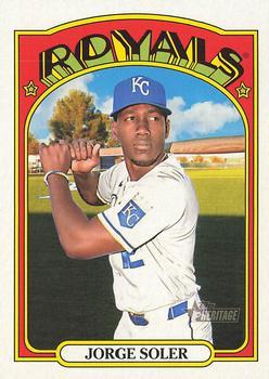#165 Jorge Soler - Kansas City Royals - 2021 Topps Heritage Baseball