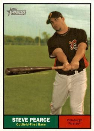 #165 Steve Pearce - Pittsburgh Pirates - 2010 Topps Heritage Baseball