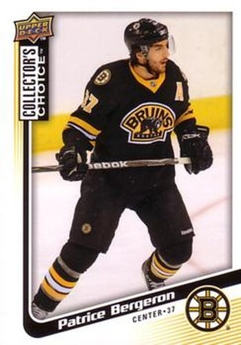 #165 Patrice Bergeron - Boston Bruins - 2009-10 Collector's Choice Hockey