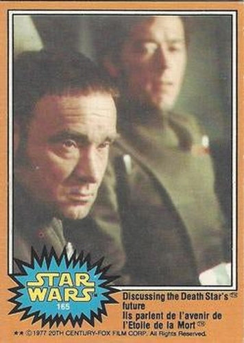 #165 Discussing the Death Star's future - 1977 O-Pee-Chee Star Wars
