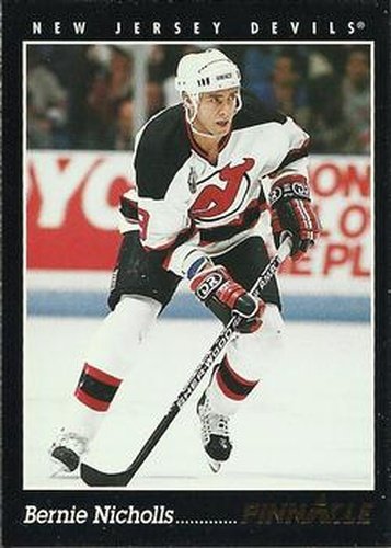 #165 Bernie Nicholls - New Jersey Devils - 1993-94 Pinnacle Hockey