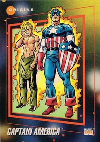 #166 Captain America - 1992 Impel Marvel Universe