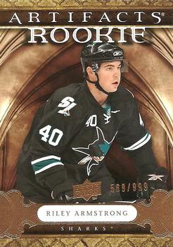 #166 Riley Armstrong - San Jose Sharks - 2009-10 Upper Deck Artifacts Hockey
