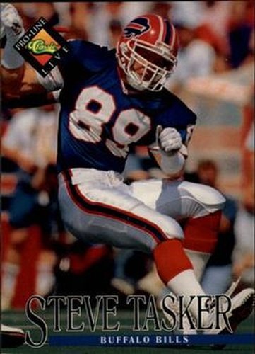 166 Steve Tasker - Buffalo Bills - 1994 Pro Line Live Football – Isolated  Cards