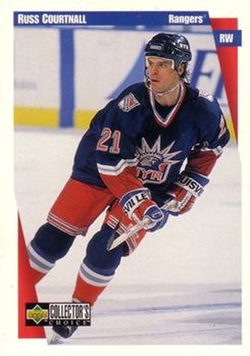 #166 Russ Courtnall - New York Rangers - 1997-98 Collector's Choice Hockey