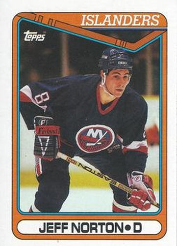 #166 Jeff Norton - New York Islanders - 1990-91 Topps Hockey