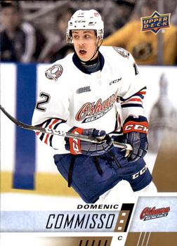 #166 Domenic Commisso - Oshawa Generals - 2017-18 Upper Deck CHL Hockey
