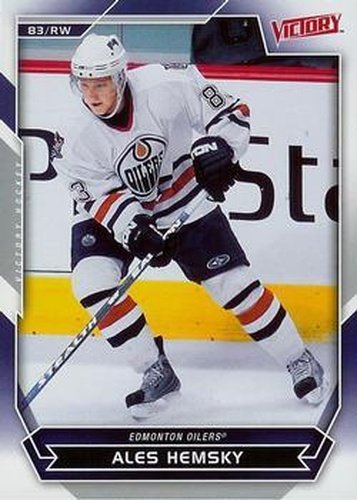 #166 Ales Hemsky - Edmonton Oilers - 2007-08 Upper Deck Victory Hockey