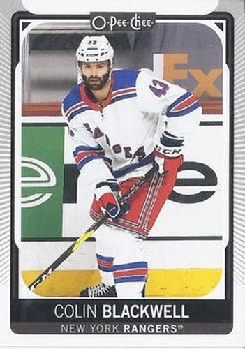 #166 Colin Blackwell - New York Rangers - 2021-22 O-Pee-Chee Hockey
