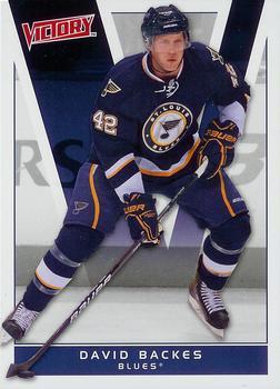 #166 David Backes - St. Louis Blues - 2010-11 Upper Deck Victory Hockey