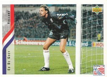 #166 Ed De Goey - Netherlands - 1994 Upper Deck World Cup Contenders English/Spanish Soccer