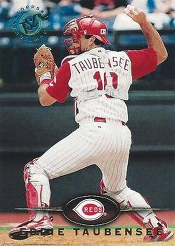 #166 Eddie Taubensee - Cincinnati Reds - 1995 Stadium Club Baseball