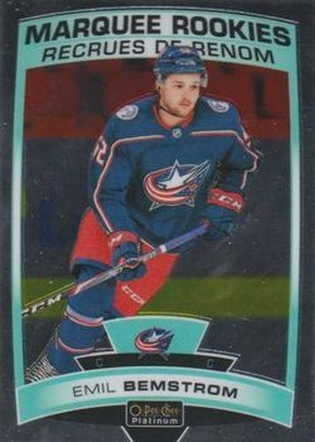 #166 Emil Bemstrom - Columbus Blue Jackets - 2019-20 O-Pee-Chee Platinum Hockey