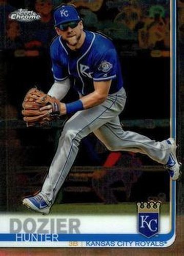 #166 Hunter Dozier - Kansas City Royals - 2019 Topps Chrome Baseball