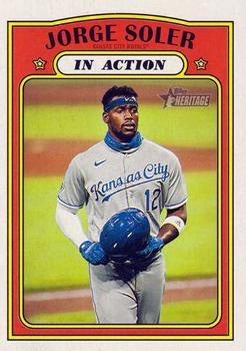 #166 Jorge Soler - Kansas City Royals - 2021 Topps Heritage Baseball