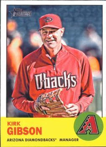 #166 Kirk Gibson - Arizona Diamondbacks - 2012 Topps Heritage Baseball
