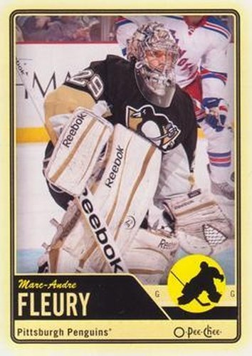 #166 Marc-Andre Fleury - Pittsburgh Penguins - 2012-13 O-Pee-Chee Hockey