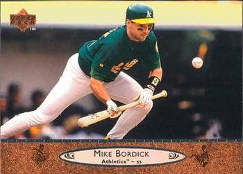 #166 Mike Bordick - Oakland Athletics - 1996 Upper Deck Baseball