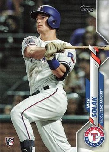 #166 Nick Solak - Texas Rangers - 2020 Topps Baseball