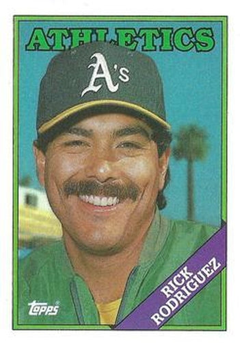 #166 Rick Rodriguez - Oakland Athletics - 1988 Topps Baseball