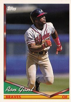 #166 Ron Gant - Atlanta Braves - 1994 Topps Baseball